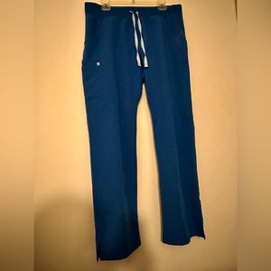 Large royal blue figs scrub bottoms